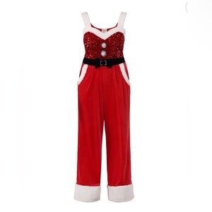 Red Sequin Jumpsuit
